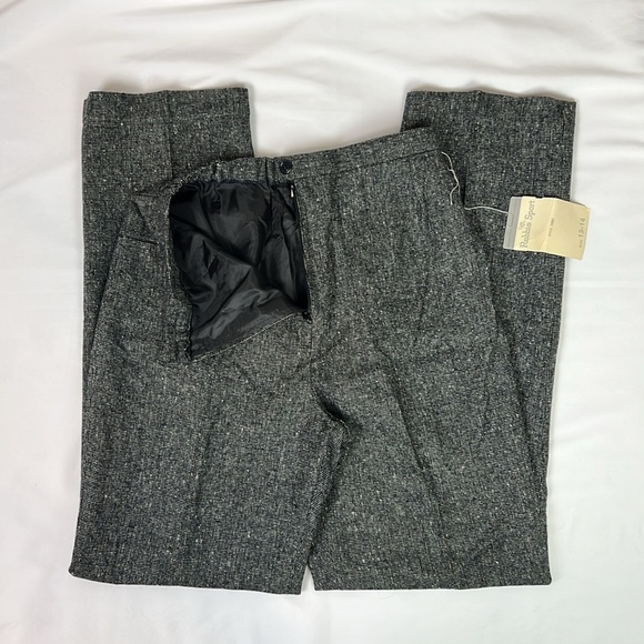 Vintage Robbie Bee Sport Woman’s 13-14 High Waisted Wool Blend Straight Leg Pant - Picture 5 of 8